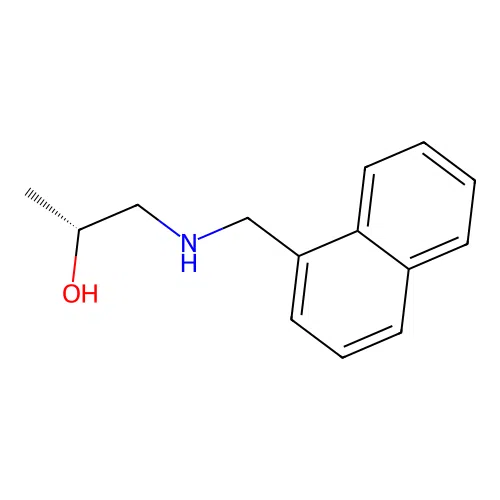 (2R)-1-(naphthalen-1-ylmethylamino)propan-2-ol structure