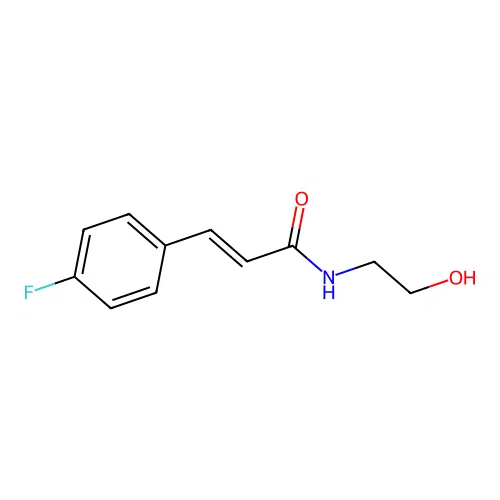Cinnamamide, 4-fluoro-N-(2-hydroxyethyl)- structure