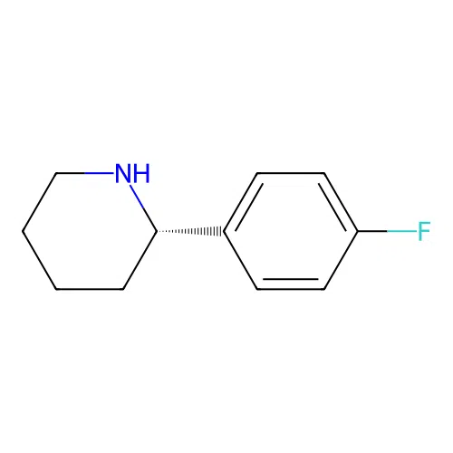 (S)-2-(4-Fluoro-phenyl)-piperidine structure