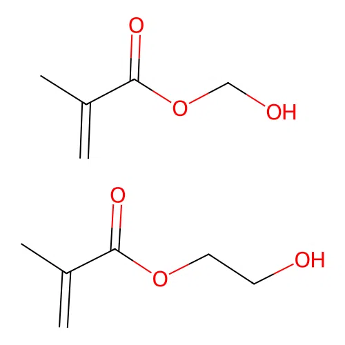 2-Hydroxyethyl 2-methylprop-2-enoate--hydroxymethyl 2-methylprop-2-enoate (1/1) structure