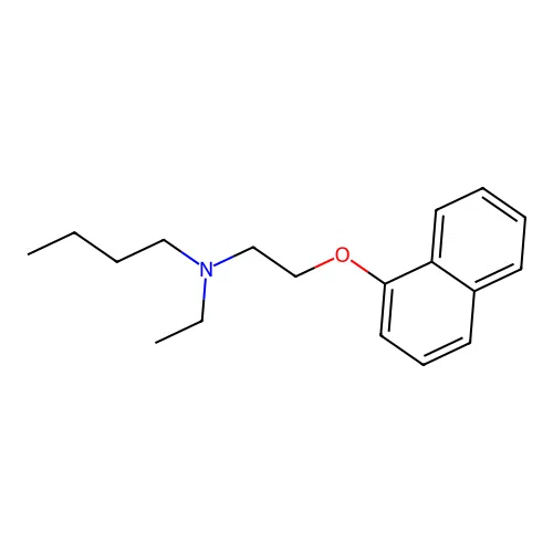 N-ethyl-N-(2-naphthalen-1-yloxyethyl)butan-1-amine structure