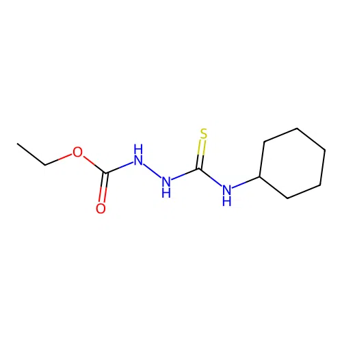 ethyl N-(cyclohexylcarbamothioylamino)carbamate structure
