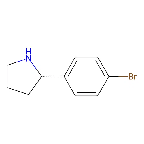 (2S)-2-(4-bromophenyl)pyrrolidine structure