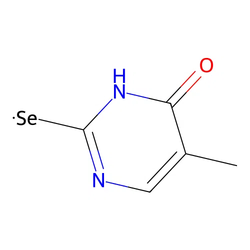 5-methyl-2-selenoxo-2,3-dihydro-1H-pyrimidin-4-one structure