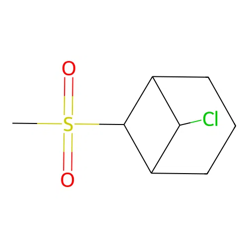 6-Chloro-7-(methylsulfonyl)bicyclo[3.1.1]heptane structure