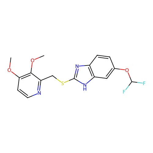Pantoprazole sulfide structure