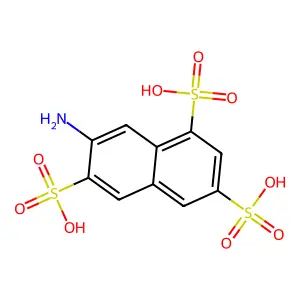 1,3,6-Naphthalenetrisulfonic acid, 7-amino- structure