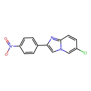 6-Chloro-2-(4-nitrophenyl)imidazo[1,2-a]pyridine structure