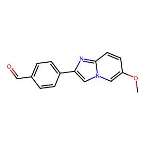 4-(6-Methoxyimidazo[1,2-a]pyridin-2-yl)benzaldehyde structure
