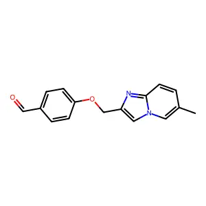 4-[(6-Methylimidazo[1,2-a]pyridin-2-yl)methoxy]benzaldehyde structure