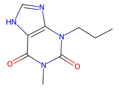 3,9-Dihydro-1-methyl-3-propyl-1H-purine-2,6-dione structure