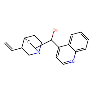 (S)-(5-ethenyl-1-azabicyclo[2.2.2]octan-2-yl)-quinolin-4-ylmethanol structure