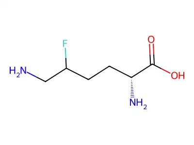 2,6-Diamino-5-fluorohexanoic acid structure