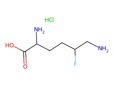 (5-Amino-5-carboxy-2-fluoropentyl)azanium;chloride structure