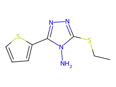 3-(Ethylthio)-5-(2-thienyl)-4H-1,2,4-triazol-4-amine structure