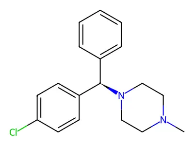 Chlorcyclizine, (R)- structure
