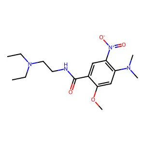 N-[2-(Diethylamino)ethyl]-4-(dimethylamino)-2-methoxy-5-nitrobenzamide structure