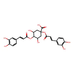 1,4-Dicaffeoylquinic acid structure