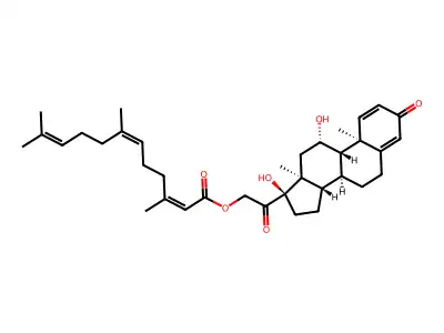 Prednisolone 21-all-cis-farnesylate structure