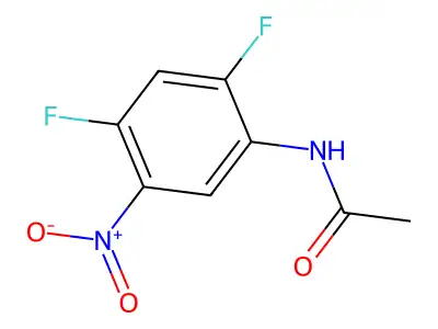 N-(2,4-difluoro-5-nitrophenyl)acetamide structure