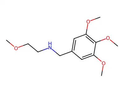 2-methoxy-N-(3,4,5-trimethoxybenzyl)ethanamine structure