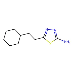 5-(2-Cyclohexylethyl)-1,3,4-thiadiazol-2-amine structure