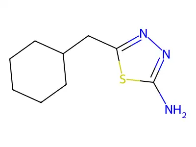 5-(Cyclohexylmethyl)-1,3,4-thiadiazol-2-amine structure