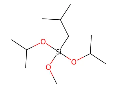 Silane, methoxybis(1-methylethoxy)(2-methylpropyl)- structure