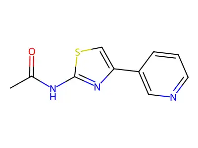 N-(4-(pyridin-3-yl)thiazol-2-yl)acetamide structure
