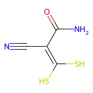 2-Propenamide, 2-cyano-3,3-dimercapto- structure