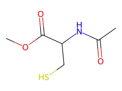 Methyl 2-acetamido-3-sulfanylpropanoate structure