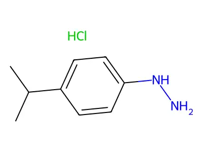 [4-(Propan-2-yl)phenyl]hydrazine hydrochloride structure