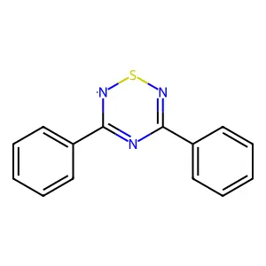 1,2,4,6-Thiatriazinyl radical, 3,5-diphenyl- structure