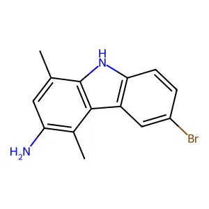 9H-Carbazol-3-amine, 6-bromo-1,4-dimethyl- structure