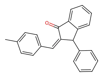 (2Z)-2-[(4-methylphenyl)methylidene]-3-phenyl-2,3-dihydro-1H-inden-1-one structure