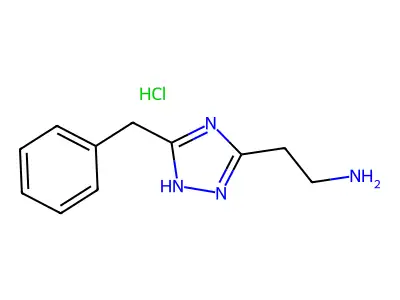 [2-(3-benzyl-1H-1,2,4-triazol-5-yl)ethyl]amine hydrochloride structure