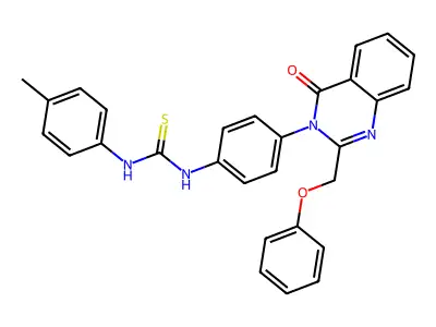 Thiourea, N-(4-methylphenyl)-N'-(4-(4-oxo-2-(phenoxymethyl)-3(4H)-quinazolinyl)phenyl)- structure
