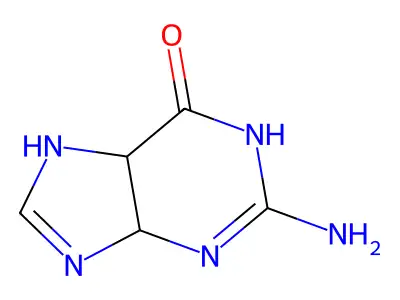 2-Amino-5,7-dihydro-3H-purin-6(4H)-one structure