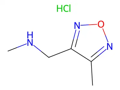 N-Methyl-1-(4-methyl-1,2,5-oxadiazol-3-yl)methanamine structure