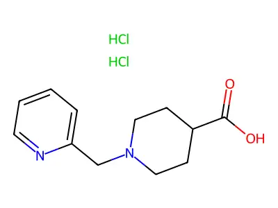 1-(Pyridin-2-ylmethyl)piperidine-4-carboxylic acid structure