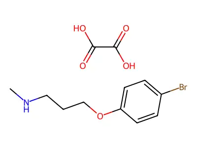 [3-(4-Bromophenoxy)propyl]methylamine oxalate structure
