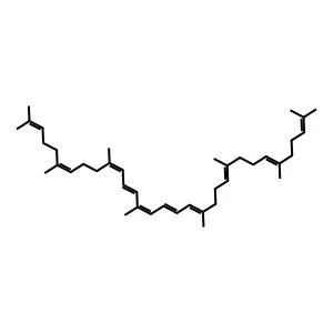 2,6,10,14,19,23,27,31-Octamethyldotriaconta-2,6,10,12,14,16,18,22,26,30-decaene structure