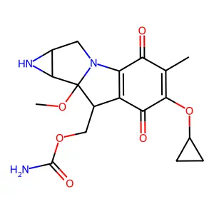 6-Cyclopropyloxy-6-deaminomitomycin C structure