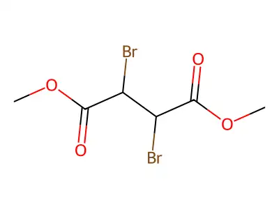 Butanedioic acid, 2,3-dibromo-, 1,4-dimethyl ester structure