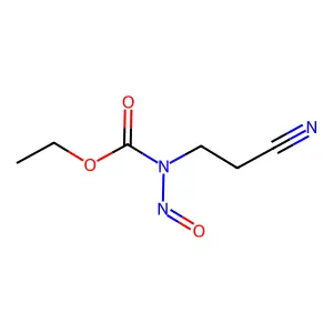 2-(N-Carbethoxy-N-nitrosamino)propionitrile structure