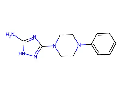5-(4-Phenyl-1-piperazinyl)-1H-1,2,4-triazol-3-amine structure