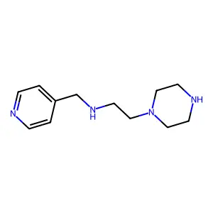 N-(4-Pyridinylmethyl)-1-piperazineethanamine structure