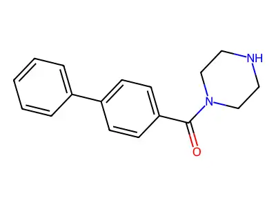 Biphenyl-4-yl(piperazin-1-yl)methanone structure