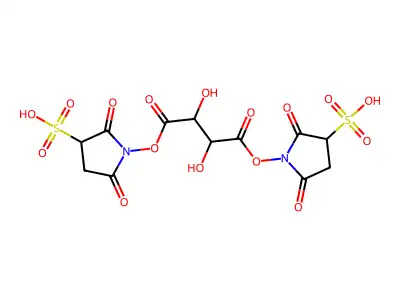 Bis(sulfosuccinimidyl)tartrate structure