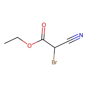 Ethyl 2-bromo-2-cyanoacetate structure